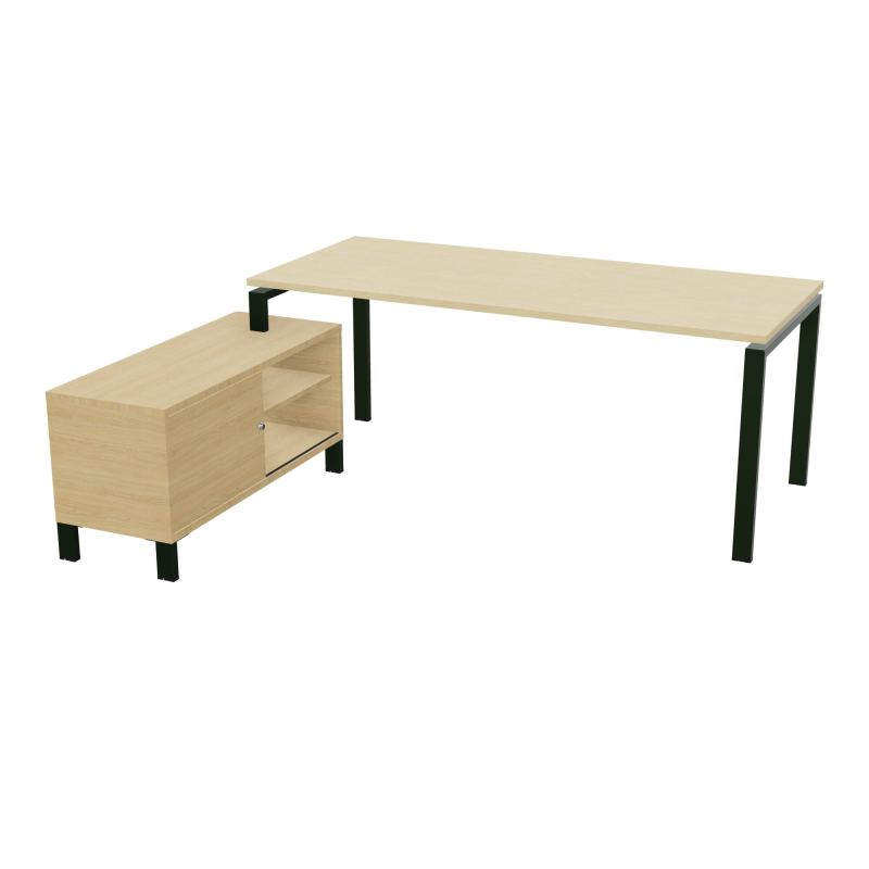 RIO BUREAU RECT. 198X168 PL 180X80 OBT RET PORT A GAUCHE SIMPLE ACCES  N8 ST R1