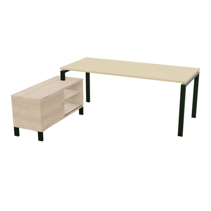 RIO BUREAU RECT. 198X168 PL 180X80 OBT RET PORT A GAUCHE SIMPLE ACCES  N8 ST RZ