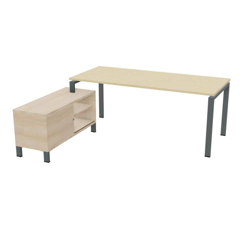 RIO BUREAU RECT. 198X168 PL 180X80 OBT RET PORT A GAUCHE SIMPLE ACCES  N8 SU RZ