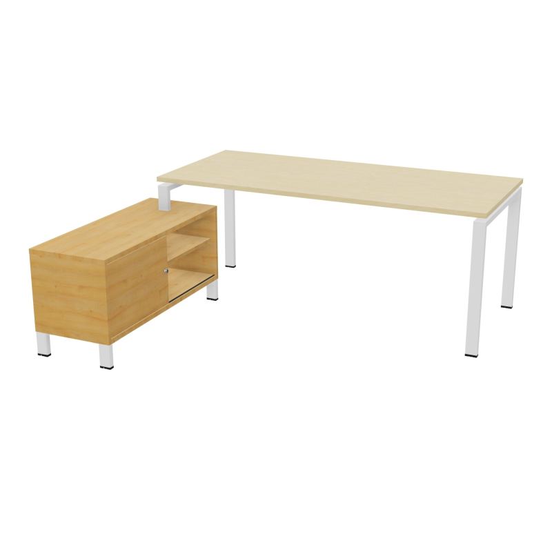 RIO BUREAU RECT. 198X168 PL 180X80 OBT RET PORT A GAUCHE SIMPLE ACCES  N8 ZO R5