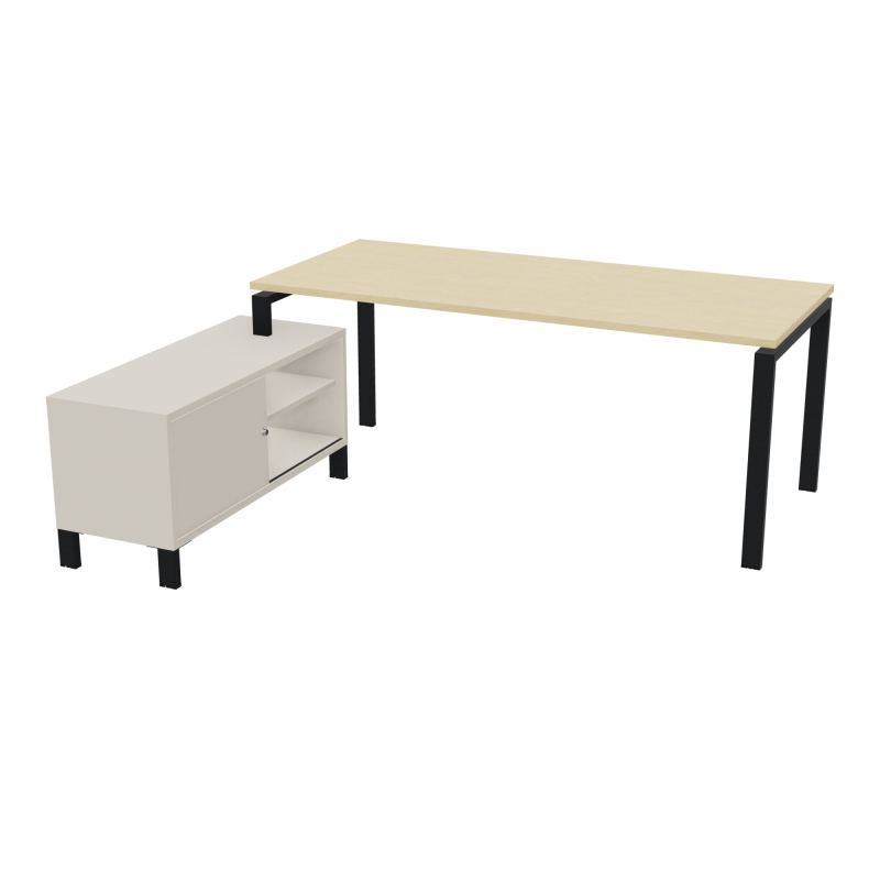 RIO BUREAU RECT. 198X168 PL 180X80 OBT RET PORT A GAUCHE SIMPLE ACCES  N8 ZP N5