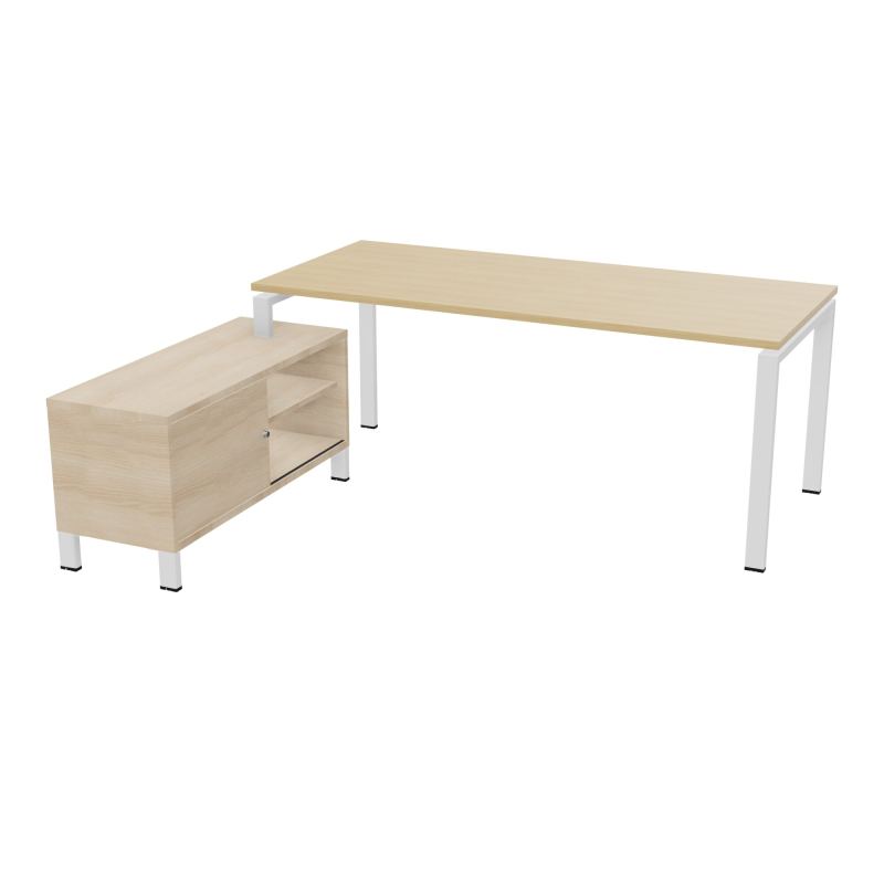 RIO BUREAU RECT. 198X168 PL 180X80 OBT RET PORT A GAUCHE SIMPLE ACCES  R1 SO RZ