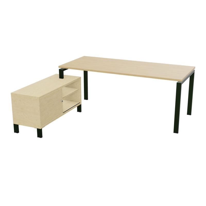 RIO BUREAU RECT. 198X168 PL 180X80 OBT RET PORT A GAUCHE SIMPLE ACCES  R1 ST N8