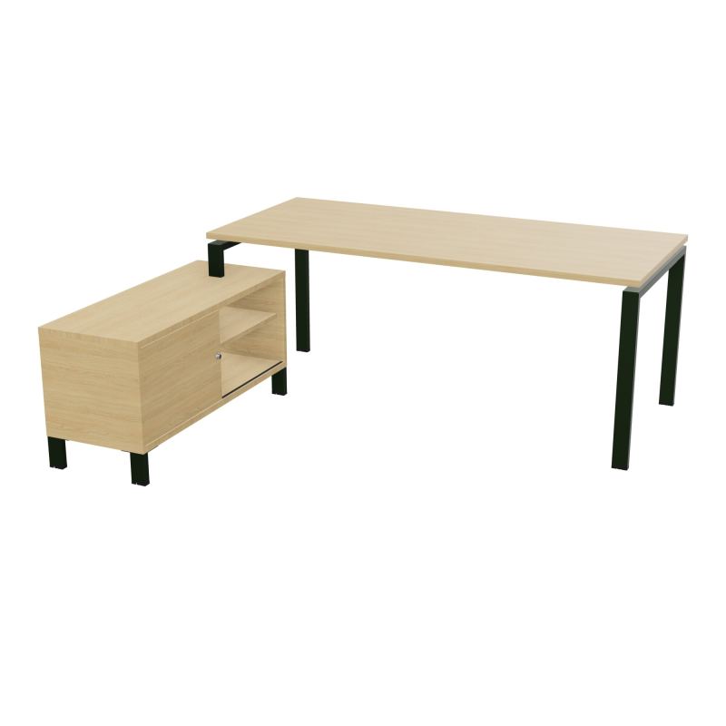RIO BUREAU RECT. 198X168 PL 180X80 OBT RET PORT A GAUCHE SIMPLE ACCES  R1 ST R1