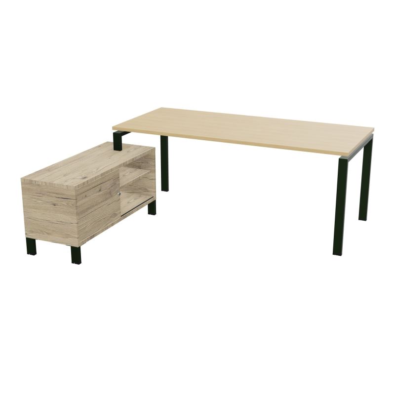 RIO BUREAU RECT. 198X168 PL 180X80 OBT RET PORT A GAUCHE SIMPLE ACCES  R1 ST R3