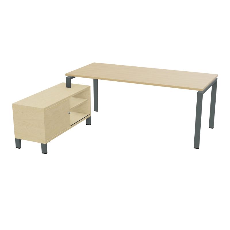 RIO BUREAU RECT. 198X168 PL 180X80 OBT RET PORT A GAUCHE SIMPLE ACCES  R1 SU N8