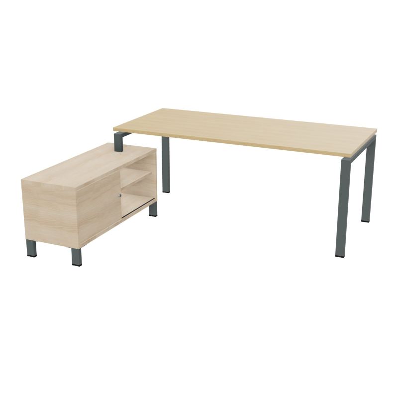 RIO BUREAU RECT. 198X168 PL 180X80 OBT RET PORT A GAUCHE SIMPLE ACCES  R1 SU RZ