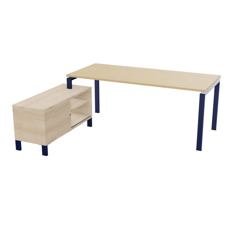 RIO BUREAU RECT. 198X168 PL 180X80 OBT RET PORT A GAUCHE SIMPLE ACCES  R1 X4 RZ