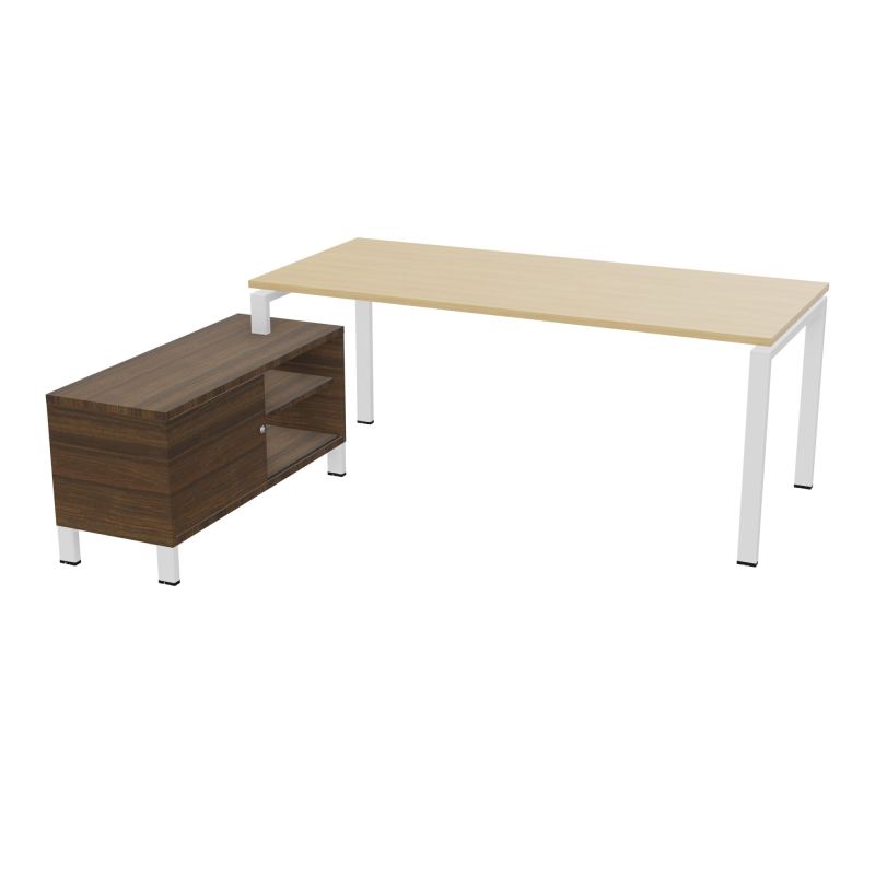 RIO BUREAU RECT. 198X168 PL 180X80 OBT RET PORT A GAUCHE SIMPLE ACCES  R1 ZO N6