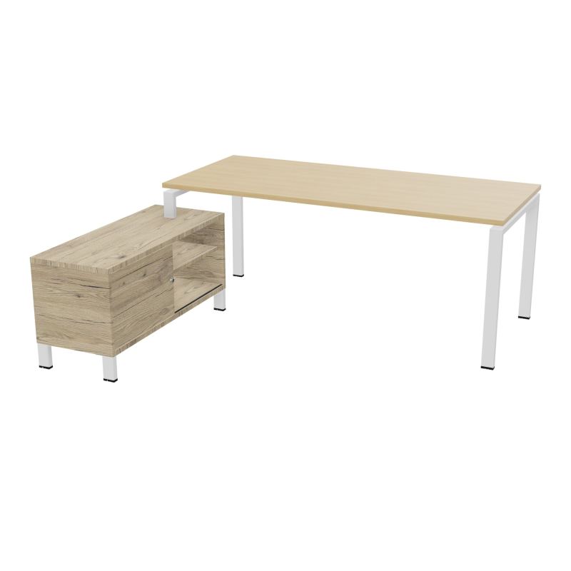 RIO BUREAU RECT. 198X168 PL 180X80 OBT RET PORT A GAUCHE SIMPLE ACCES  R1 ZO R3