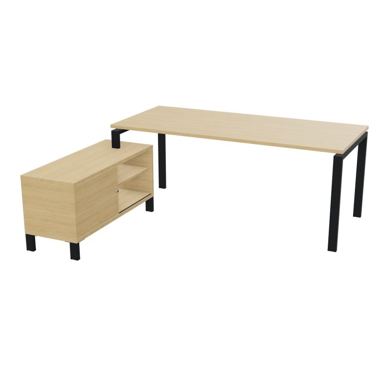 RIO BUREAU RECT. 198X168 PL 180X80 OBT RET PORT A GAUCHE SIMPLE ACCES  R1 ZP R1