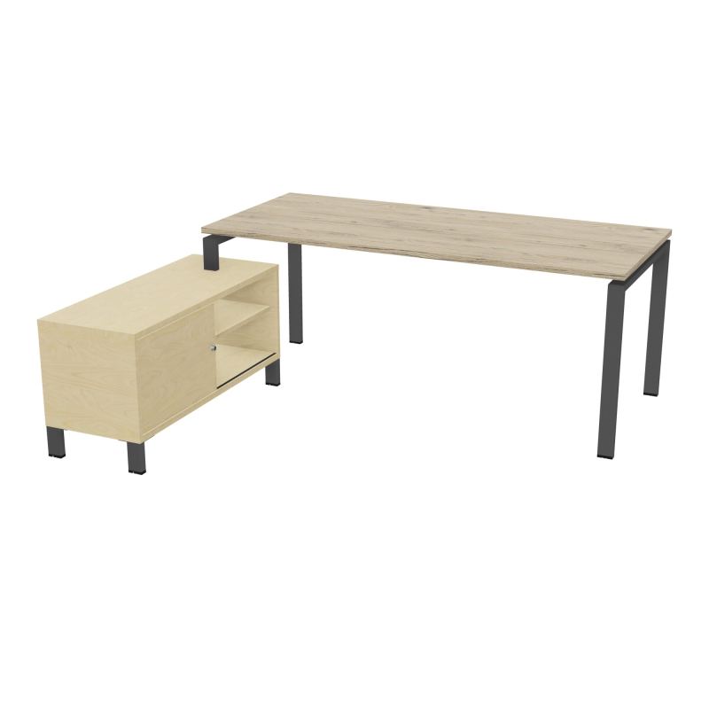 RIO BUREAU RECT. 198X168 PL 180X80 OBT RET PORT A GAUCHE SIMPLE ACCES  R3 SC N8