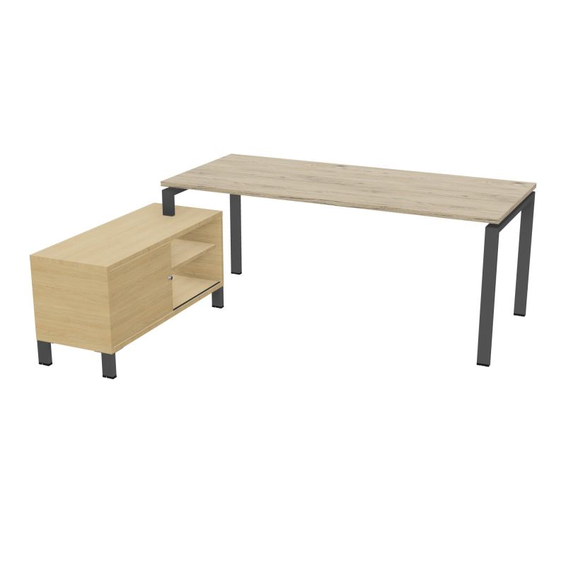 RIO BUREAU RECT. 198X168 PL 180X80 OBT RET PORT A GAUCHE SIMPLE ACCES  R3 SC R1