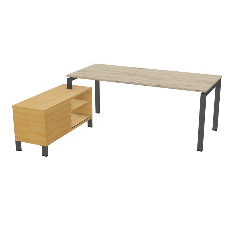 RIO BUREAU RECT. 198X168 PL 180X80 OBT RET PORT A GAUCHE SIMPLE ACCES  R3 SC R5