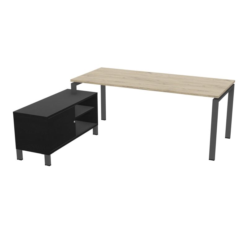 RIO BUREAU RECT. 198X168 PL 180X80 OBT RET PORT A GAUCHE SIMPLE ACCES  R3 SC RK