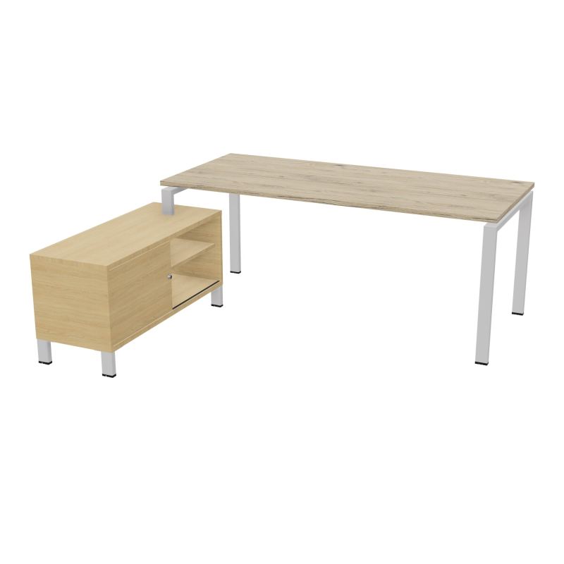 RIO BUREAU RECT. 198X168 PL 180X80 OBT RET PORT A GAUCHE SIMPLE ACCES  R3 SD R1