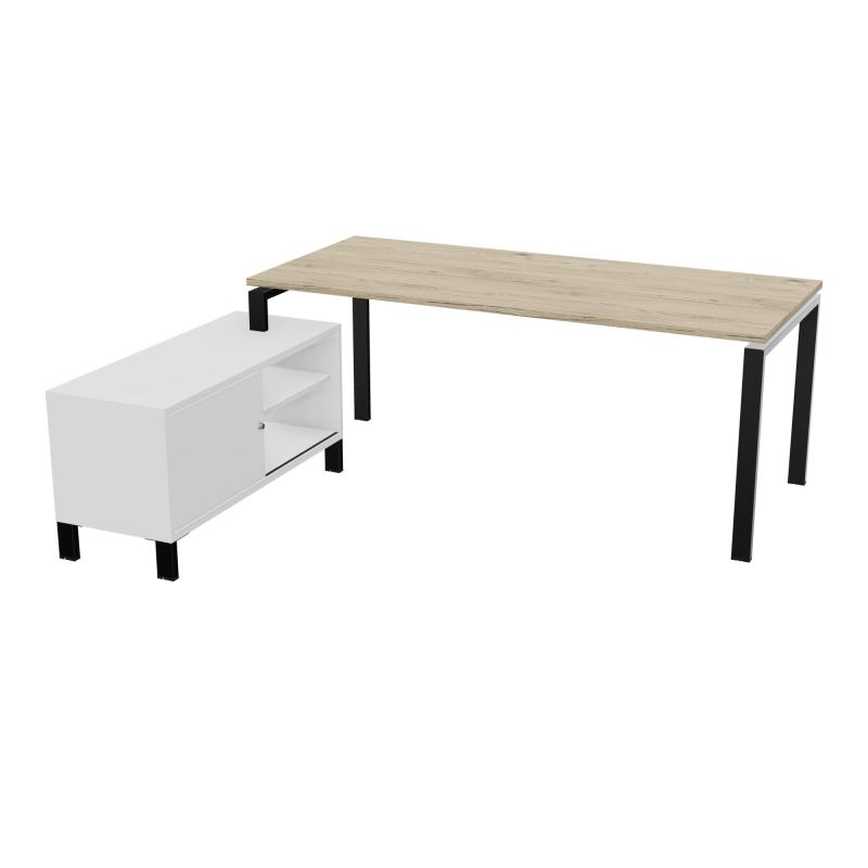 RIO BUREAU RECT. 198X168 PL 180X80 OBT RET PORT A GAUCHE SIMPLE ACCES  R3 SG MG