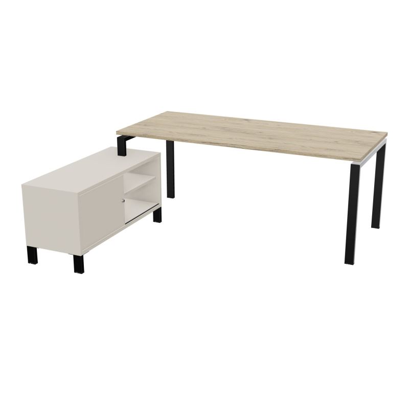 RIO BUREAU RECT. 198X168 PL 180X80 OBT RET PORT A GAUCHE SIMPLE ACCES  R3 SG N5