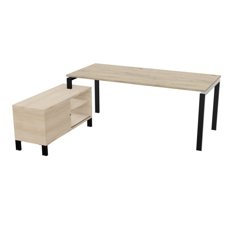RIO BUREAU RECT. 198X168 PL 180X80 OBT RET PORT A GAUCHE SIMPLE ACCES  R3 SG RZ