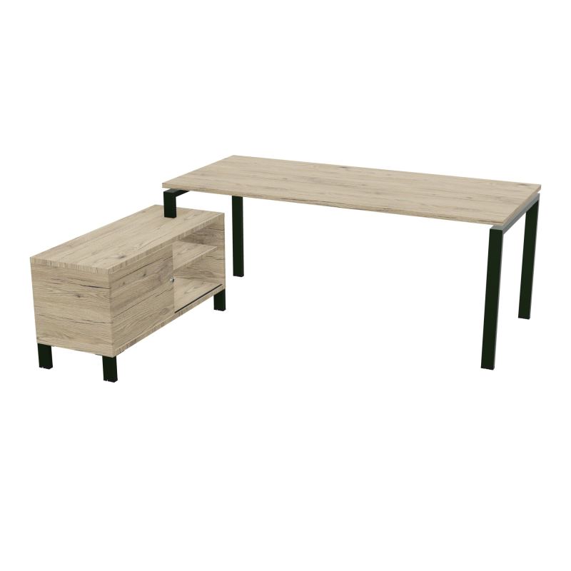 RIO BUREAU RECT. 198X168 PL 180X80 OBT RET PORT A GAUCHE SIMPLE ACCES  R3 ST R3