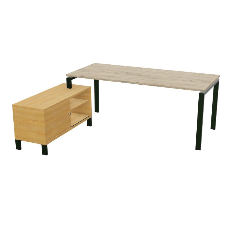 RIO BUREAU RECT. 198X168 PL 180X80 OBT RET PORT A GAUCHE SIMPLE ACCES  R3 ST R5
