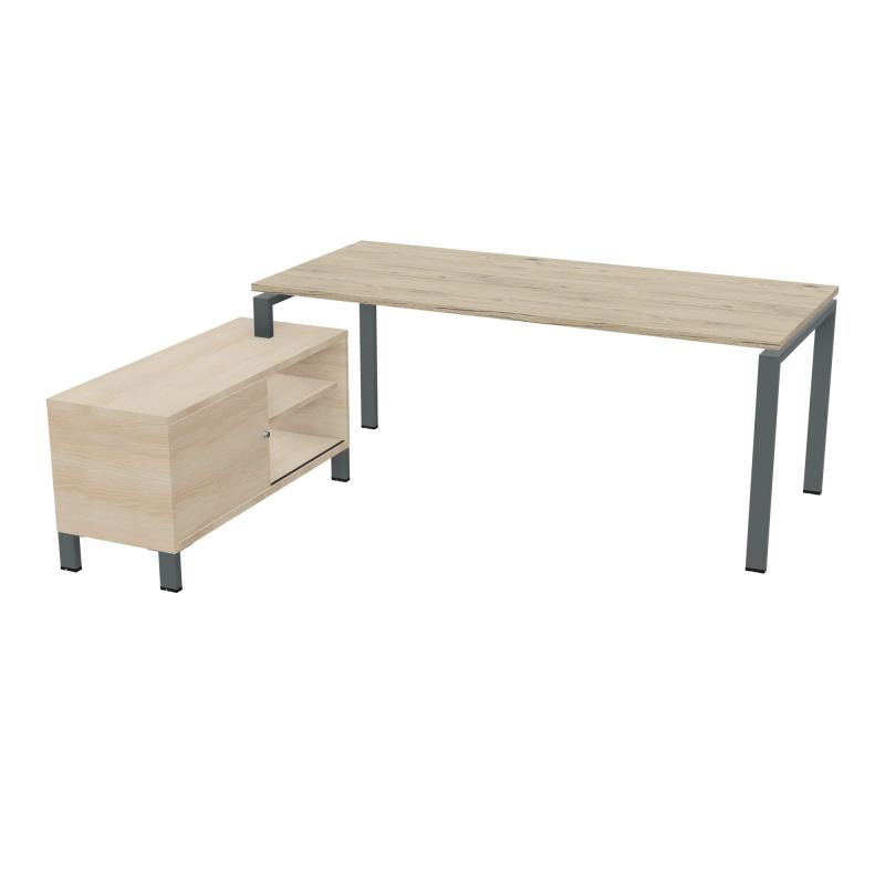 RIO BUREAU RECT. 198X168 PL 180X80 OBT RET PORT A GAUCHE SIMPLE ACCES  R3 SU RZ