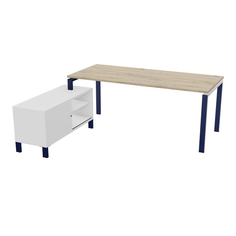 RIO BUREAU RECT. 198X168 PL 180X80 OBT RET PORT A GAUCHE SIMPLE ACCES  R3 X4 MG