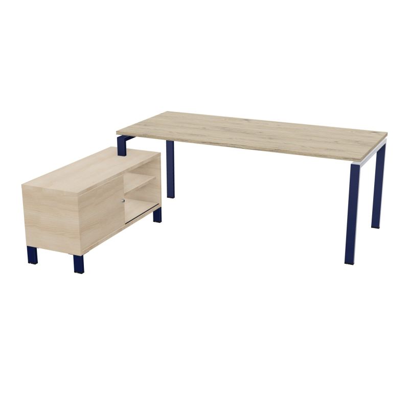 RIO BUREAU RECT. 198X168 PL 180X80 OBT RET PORT A GAUCHE SIMPLE ACCES  R3 X4 RZ