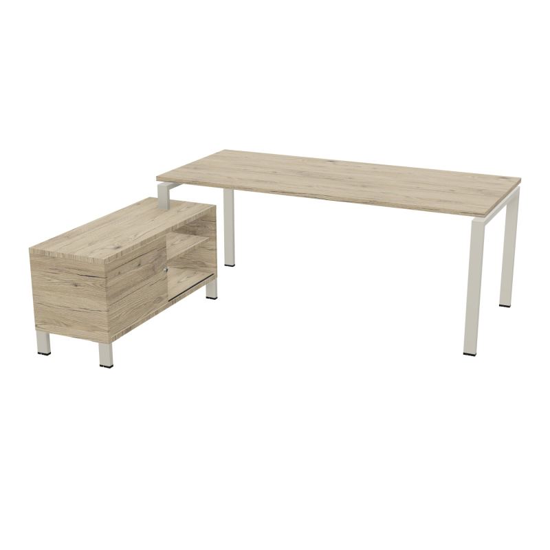 RIO BUREAU RECT. 198X168 PL 180X80 OBT RET PORT A GAUCHE SIMPLE ACCES  R3 ZC R3