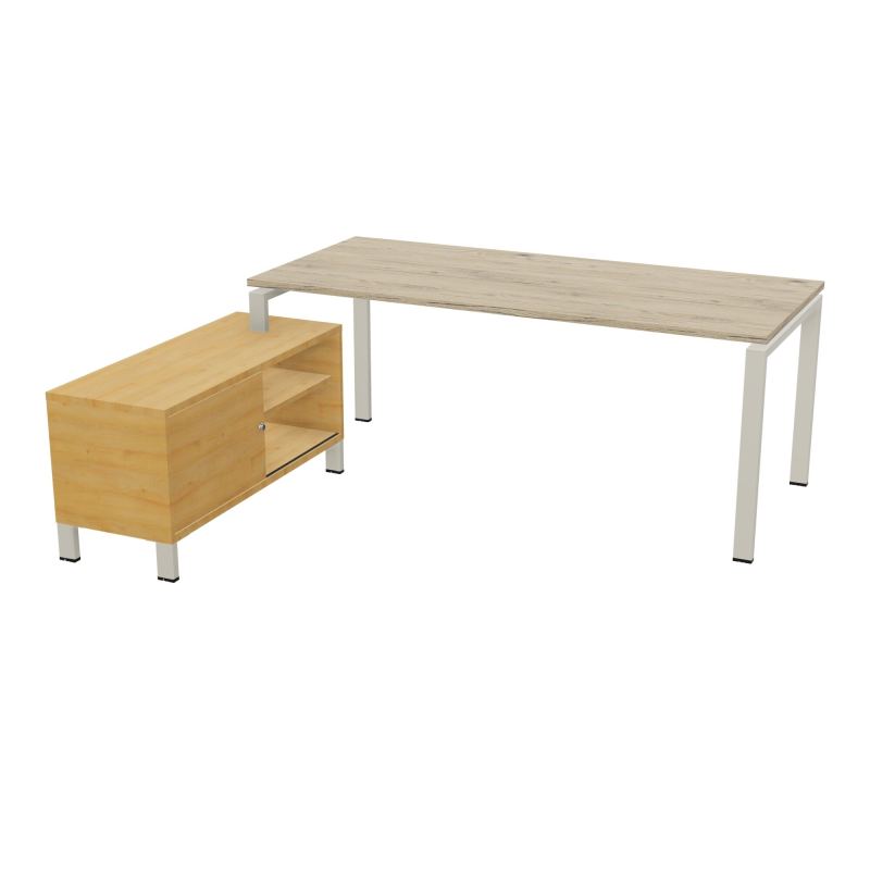 RIO BUREAU RECT. 198X168 PL 180X80 OBT RET PORT A GAUCHE SIMPLE ACCES  R3 ZC R5
