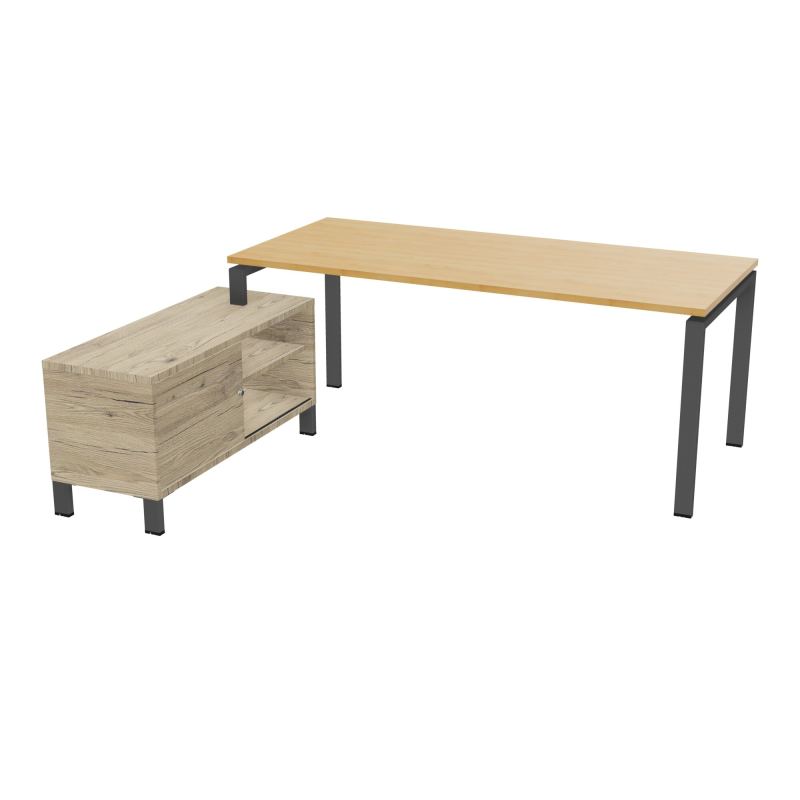 RIO BUREAU RECT. 198X168 PL 180X80 OBT RET PORT A GAUCHE SIMPLE ACCES  R5 SC R3
