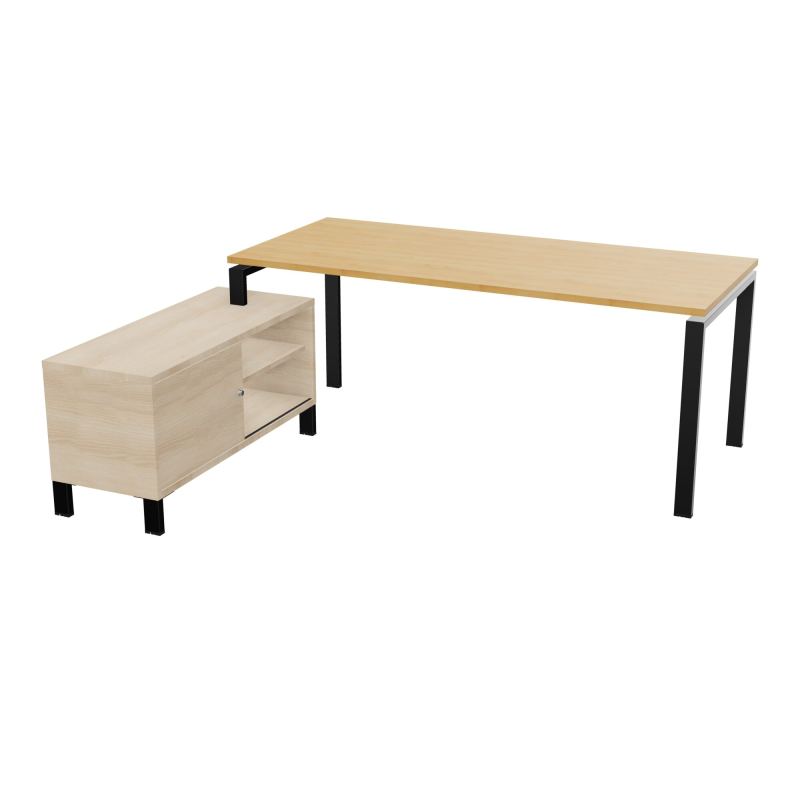 RIO BUREAU RECT. 198X168 PL 180X80 OBT RET PORT A GAUCHE SIMPLE ACCES  R5 SG RZ