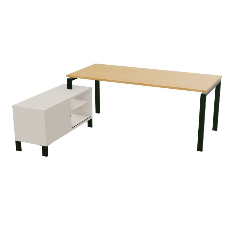 RIO BUREAU RECT. 198X168 PL 180X80 OBT RET PORT A GAUCHE SIMPLE ACCES  R5 ST N5