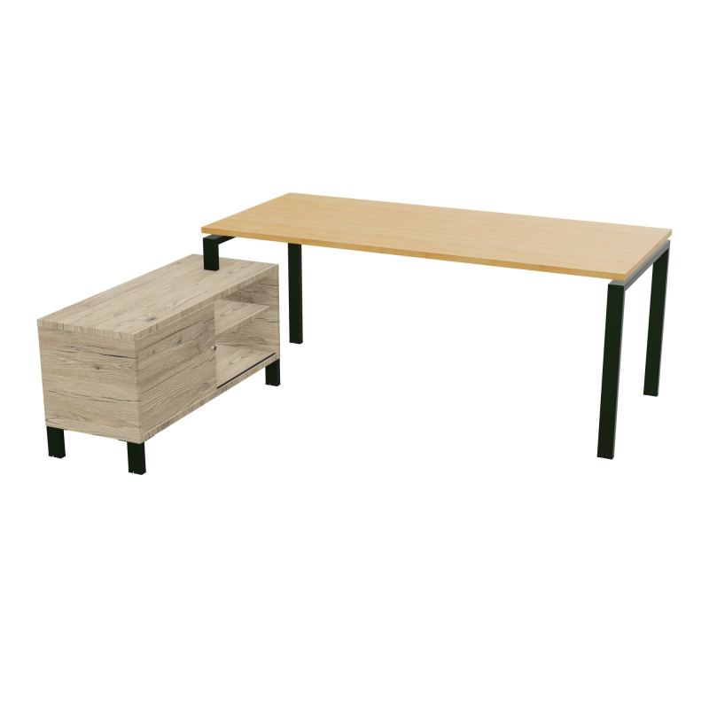RIO BUREAU RECT. 198X168 PL 180X80 OBT RET PORT A GAUCHE SIMPLE ACCES  R5 ST R3