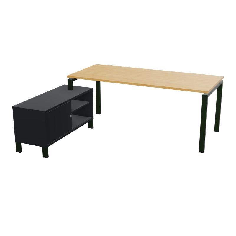 RIO BUREAU RECT. 198X168 PL 180X80 OBT RET PORT A GAUCHE SIMPLE ACCES  R5 ST R9