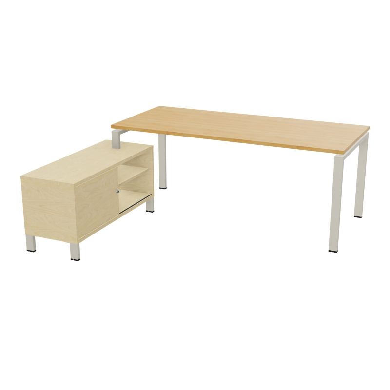 RIO BUREAU RECT. 198X168 PL 180X80 OBT RET PORT A GAUCHE SIMPLE ACCES  R5 ZC N8