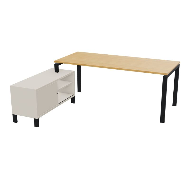 RIO BUREAU RECT. 198X168 PL 180X80 OBT RET PORT A GAUCHE SIMPLE ACCES  R5 ZP N5