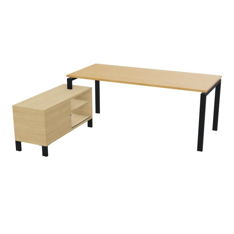 RIO BUREAU RECT. 198X168 PL 180X80 OBT RET PORT A GAUCHE SIMPLE ACCES  R5 ZP R1