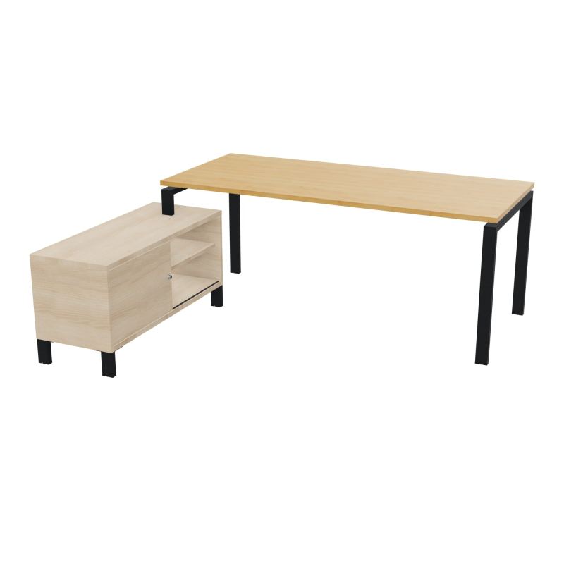 RIO BUREAU RECT. 198X168 PL 180X80 OBT RET PORT A GAUCHE SIMPLE ACCES  R5 ZP RZ