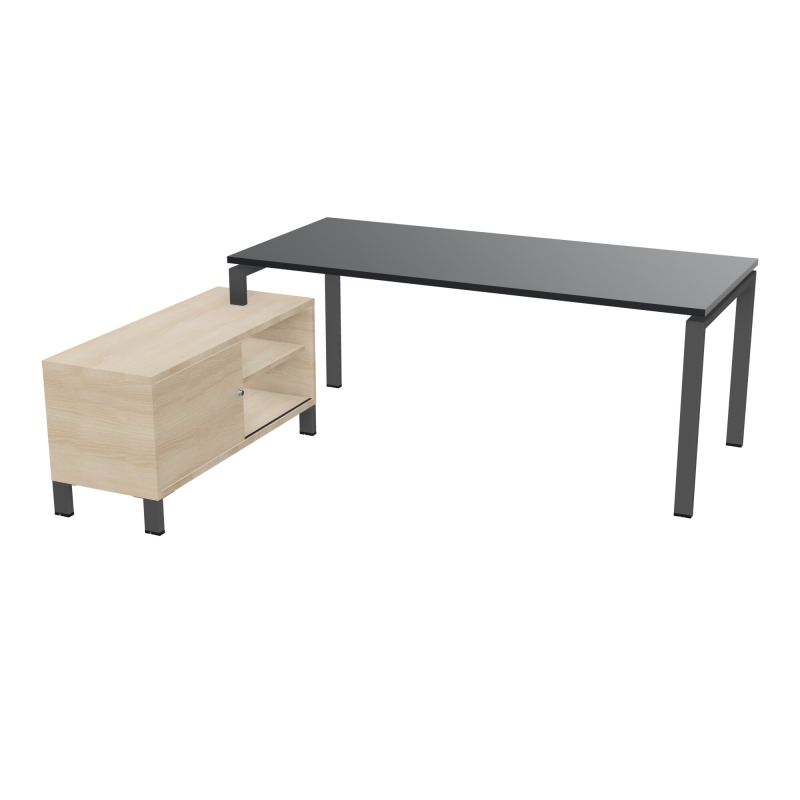 RIO BUREAU RECT. 198X168 PL 180X80 OBT RET PORT A GAUCHE SIMPLE ACCES  R9 SC RZ