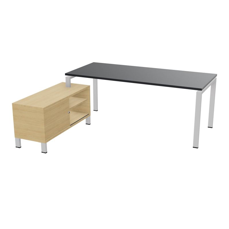 RIO BUREAU RECT. 198X168 PL 180X80 OBT RET PORT A GAUCHE SIMPLE ACCES  R9 SD R1