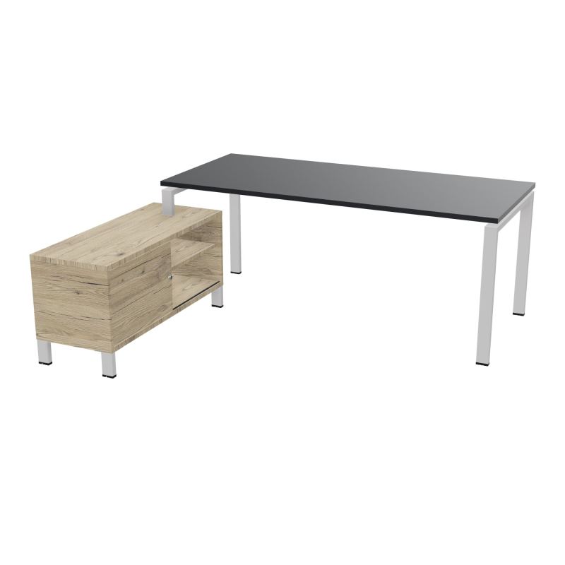 RIO BUREAU RECT. 198X168 PL 180X80 OBT RET PORT A GAUCHE SIMPLE ACCES  R9 SD R3
