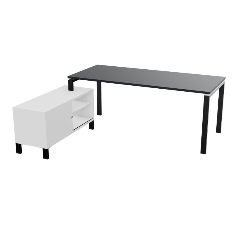 RIO BUREAU RECT. 198X168 PL 180X80 OBT RET PORT A GAUCHE SIMPLE ACCES  R9 SG MG