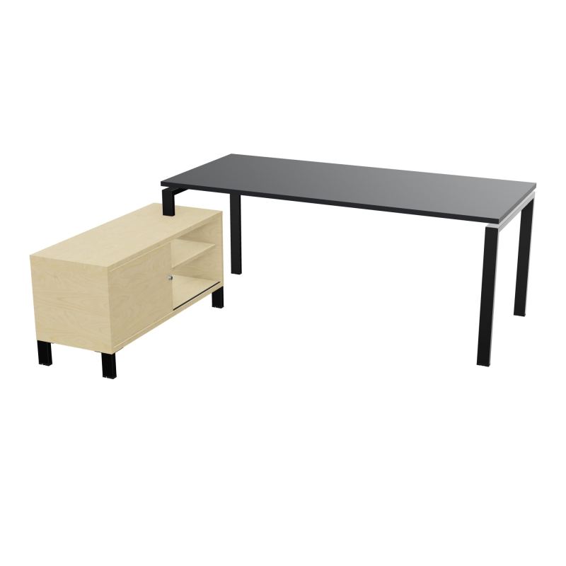 RIO BUREAU RECT. 198X168 PL 180X80 OBT RET PORT A GAUCHE SIMPLE ACCES  R9 SG N8