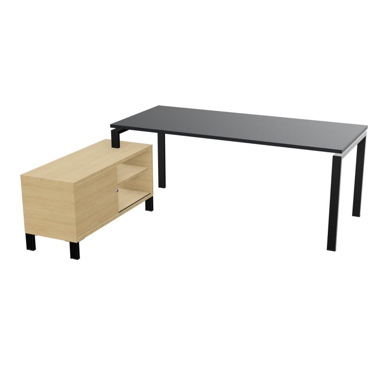 RIO BUREAU RECT. 198X168 PL 180X80 OBT RET PORT A GAUCHE SIMPLE ACCES  R9 SG R1