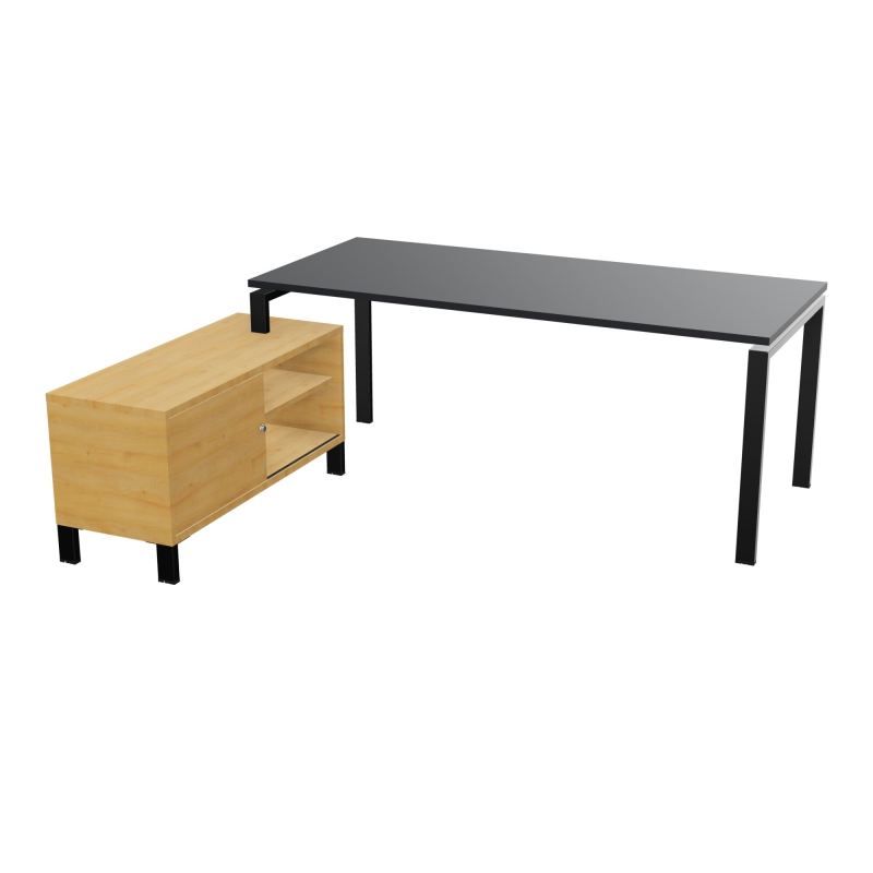 RIO BUREAU RECT. 198X168 PL 180X80 OBT RET PORT A GAUCHE SIMPLE ACCES  R9 SG R5
