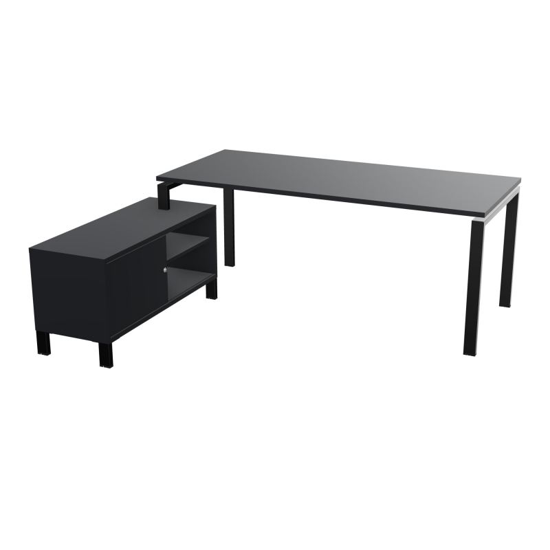 RIO BUREAU RECT. 198X168 PL 180X80 OBT RET PORT A GAUCHE SIMPLE ACCES  R9 SG R9