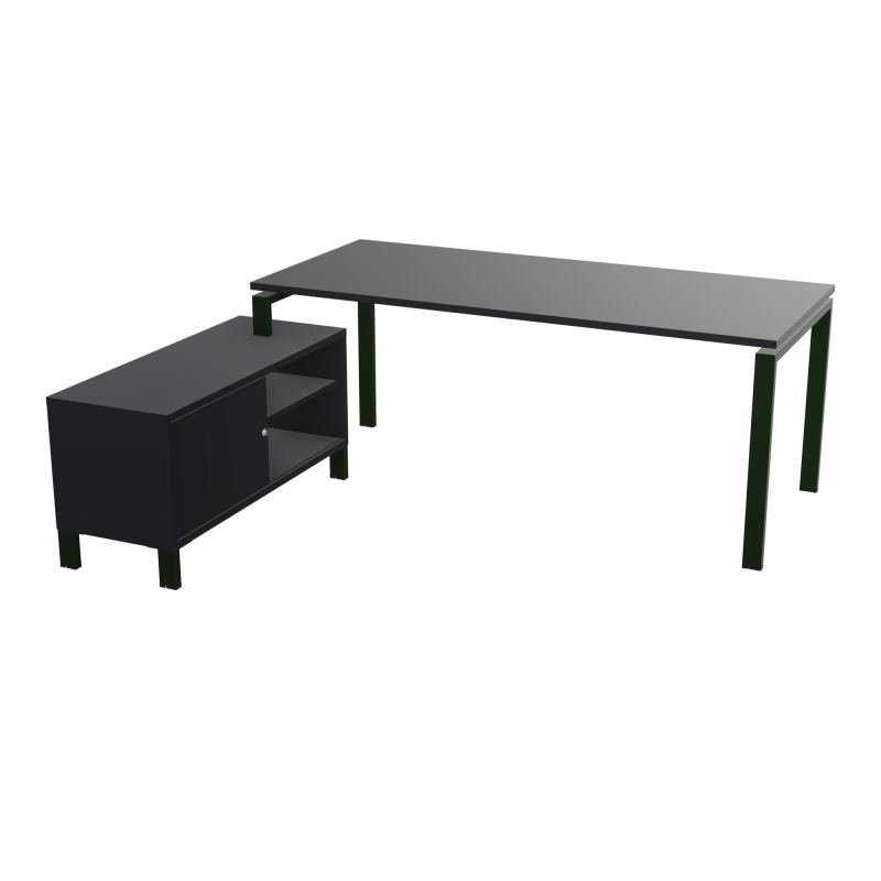 RIO BUREAU RECT. 198X168 PL 180X80 OBT RET PORT A GAUCHE SIMPLE ACCES  R9 ST R9