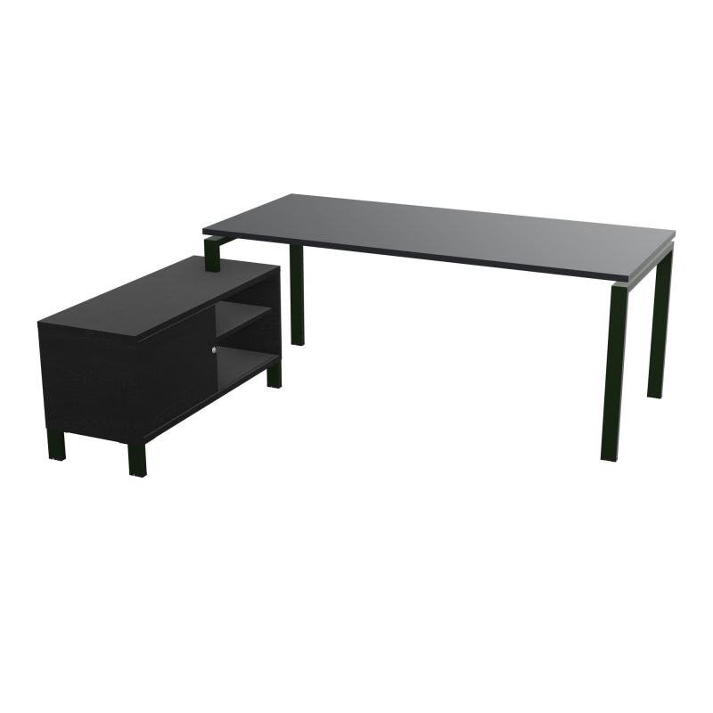 RIO BUREAU RECT. 198X168 PL 180X80 OBT RET PORT A GAUCHE SIMPLE ACCES  R9 ST RK