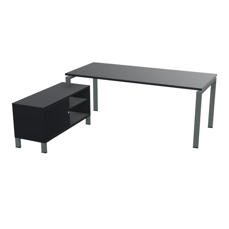 RIO BUREAU RECT. 198X168 PL 180X80 OBT RET PORT A GAUCHE SIMPLE ACCES  R9 SU R9